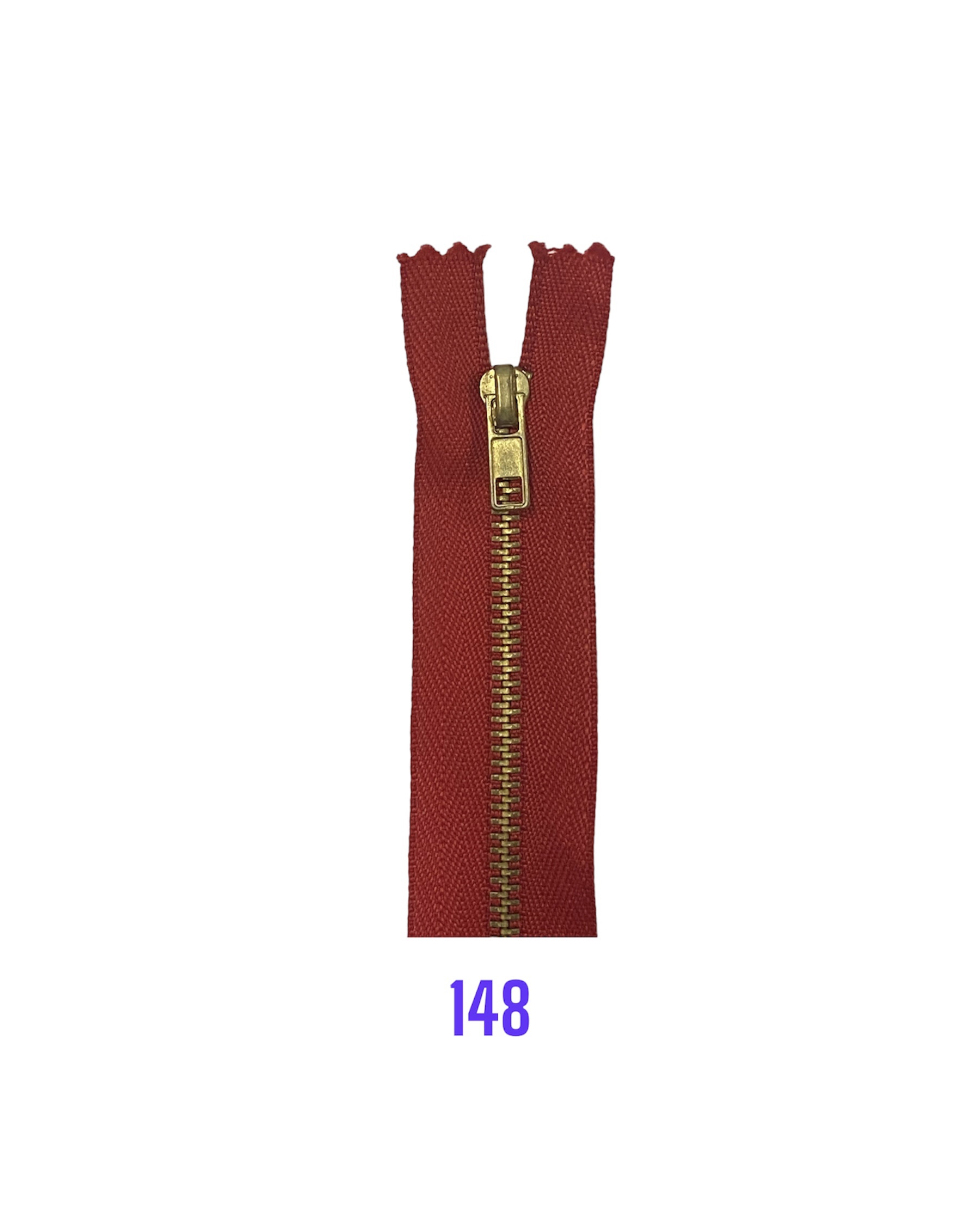 zips kovový neotvárateľný 4mm;No.4  18cm 148