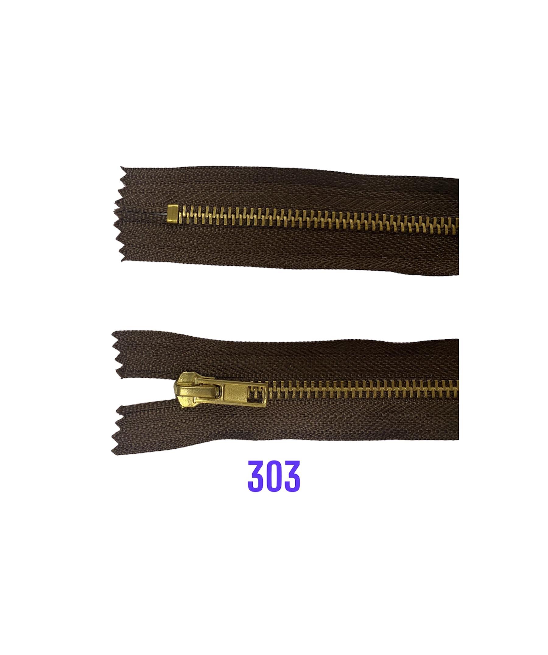 Zips kov. M-5,nedelitelný 12cm 303