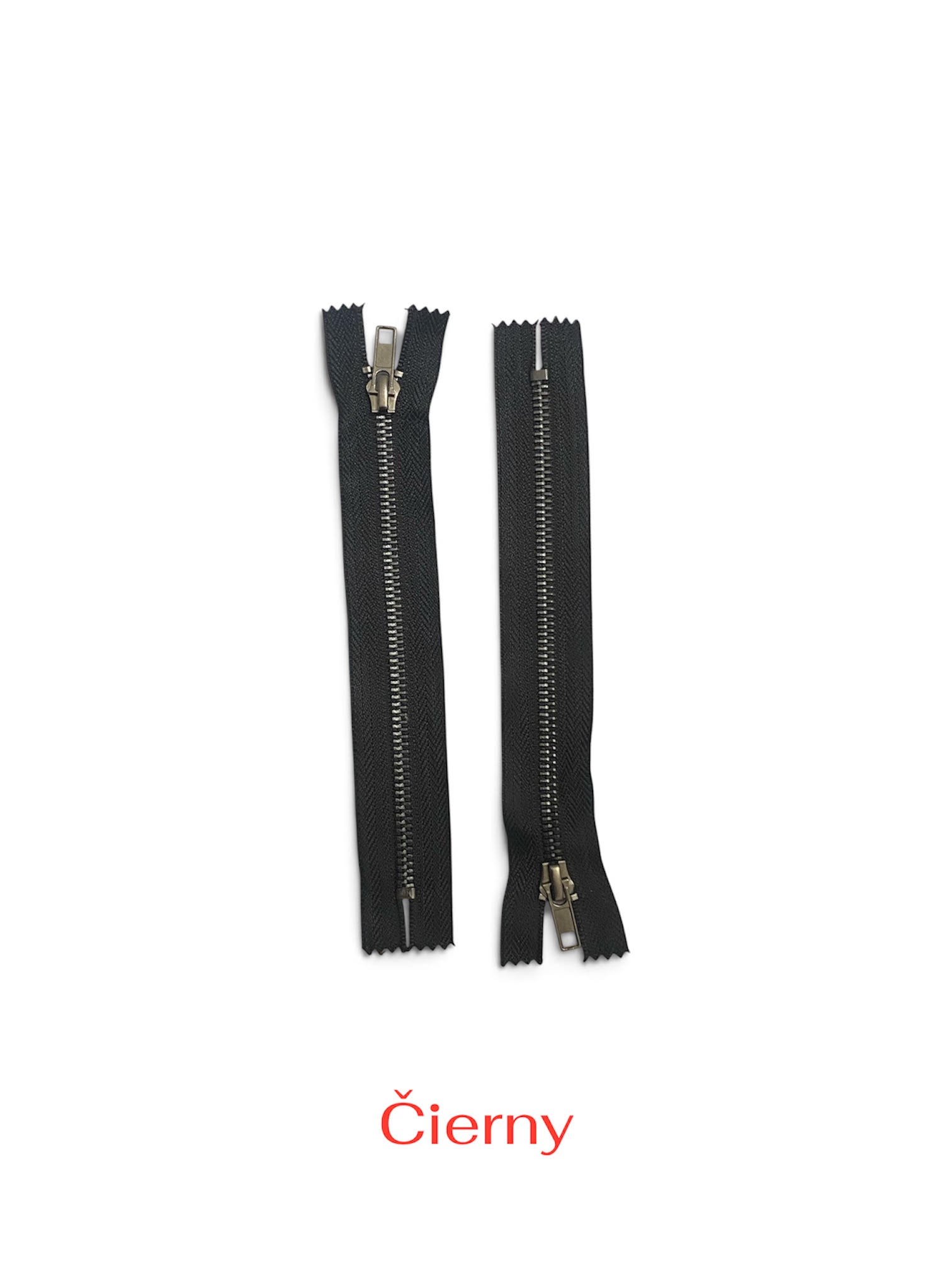 Zips kov. M-5,nedelitelný čierny nikel 18cm 332 čierny, 10ks