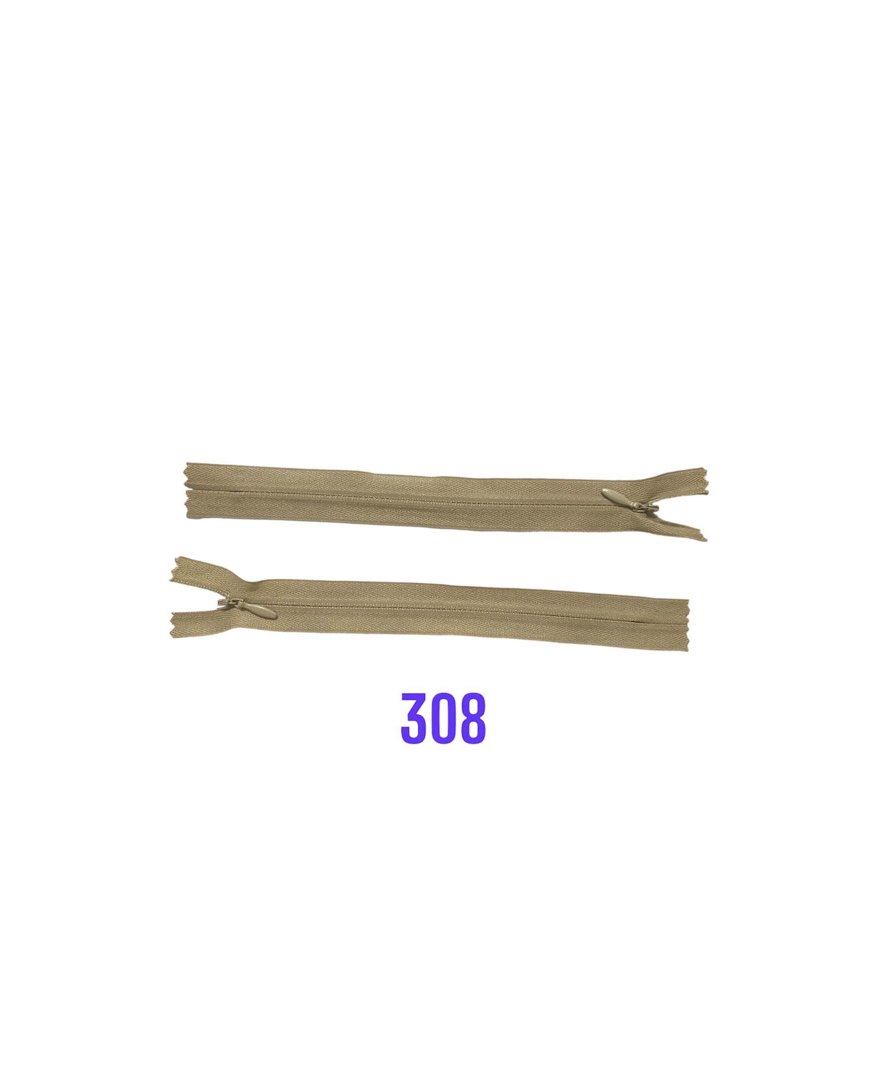 Zips skrytý nedeliteľný. 3mm, 308, 60cm