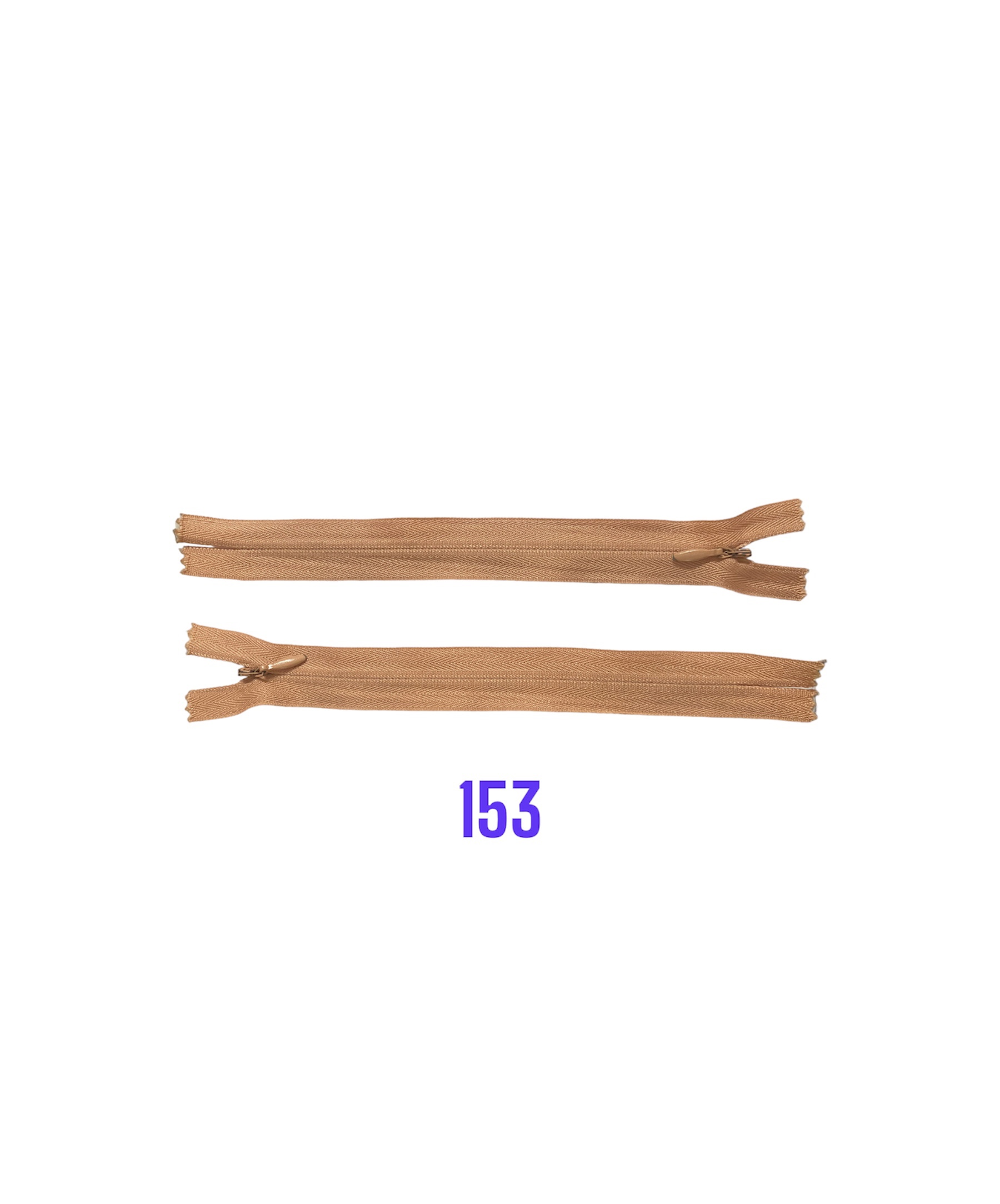 Zips skrytý nedeliteľný. 3mm, 153, 60cm