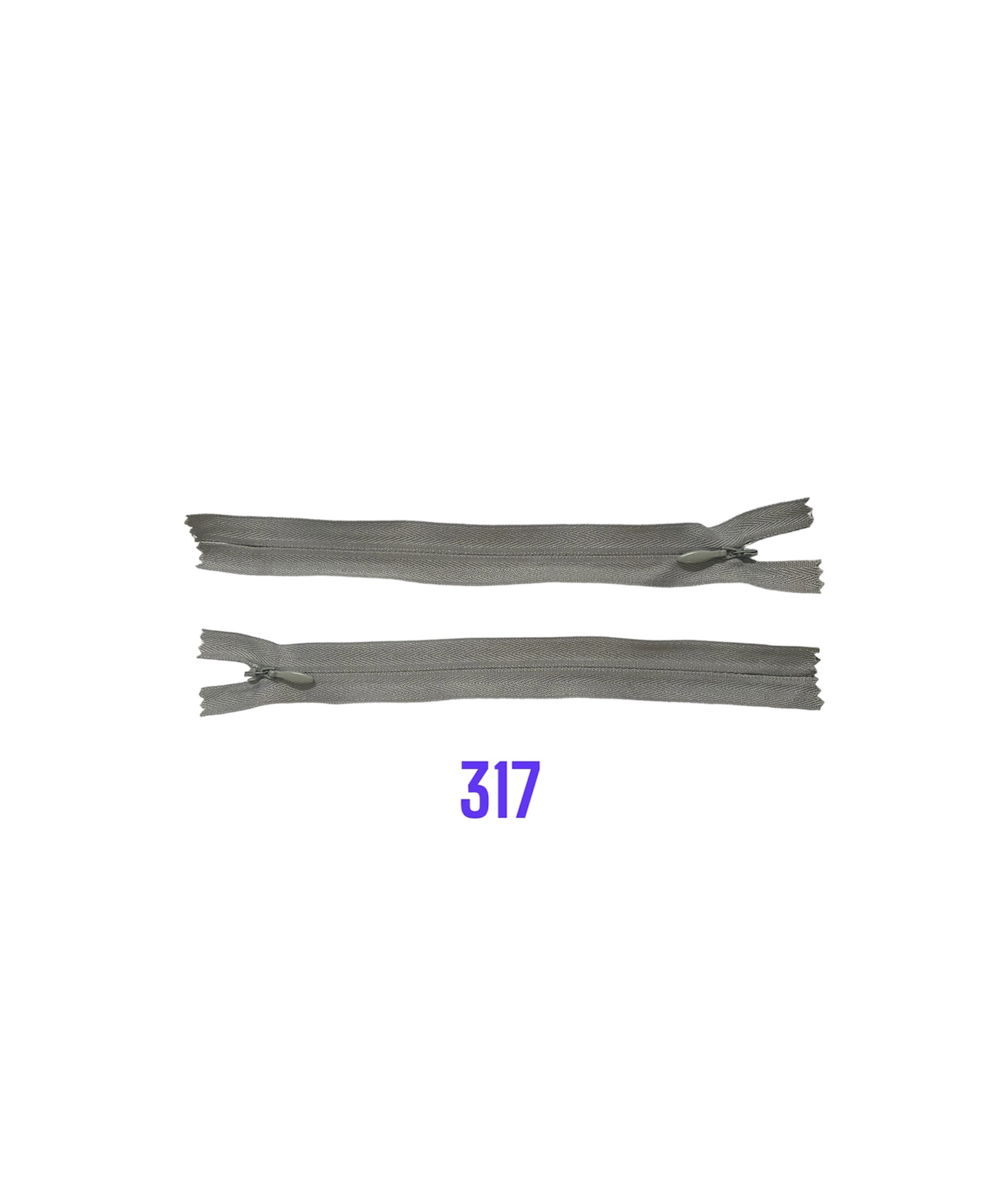 Zips skrytý nedeliteľný. 3mm, 317, 60cm