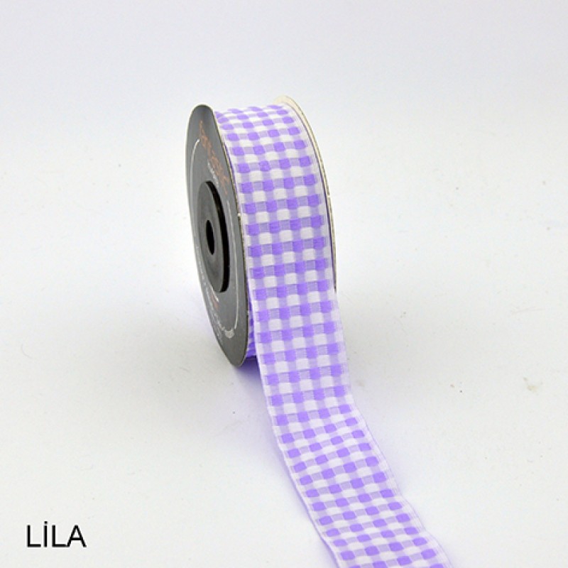 Stuha tkaná fialová kocka, 25651, šírka 25 mm, 10m