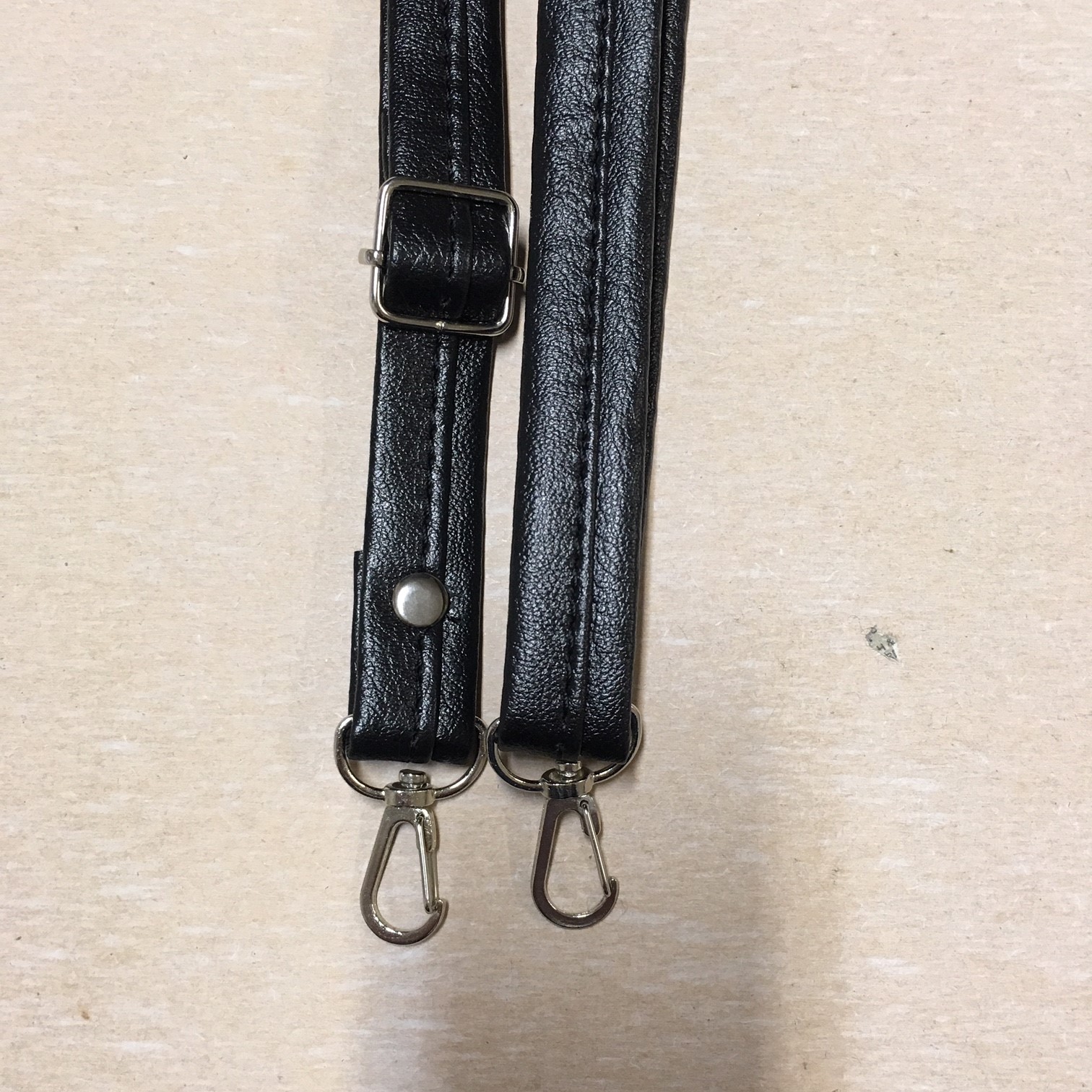 Rúčky na kabelky ECO koža 62cm-120cm, 1pár, 4593-čierne