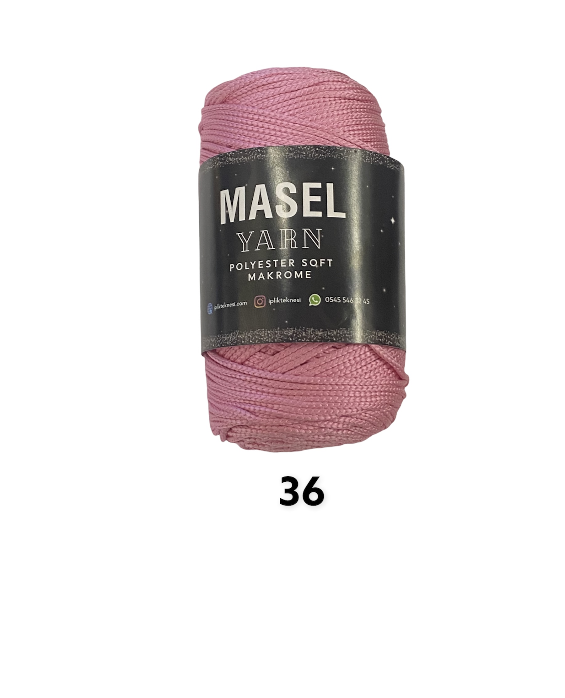 Makrame Masel PES 250g, 2,5mm;4x250g;  36
