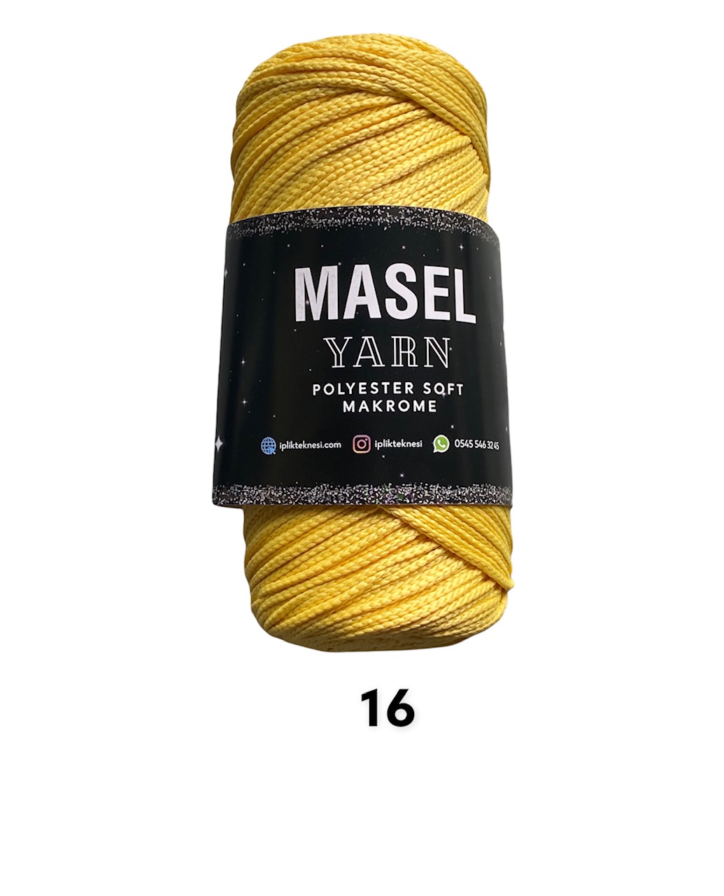 Makrame Masel PES 250g, 2,5mm;4x250g;16
