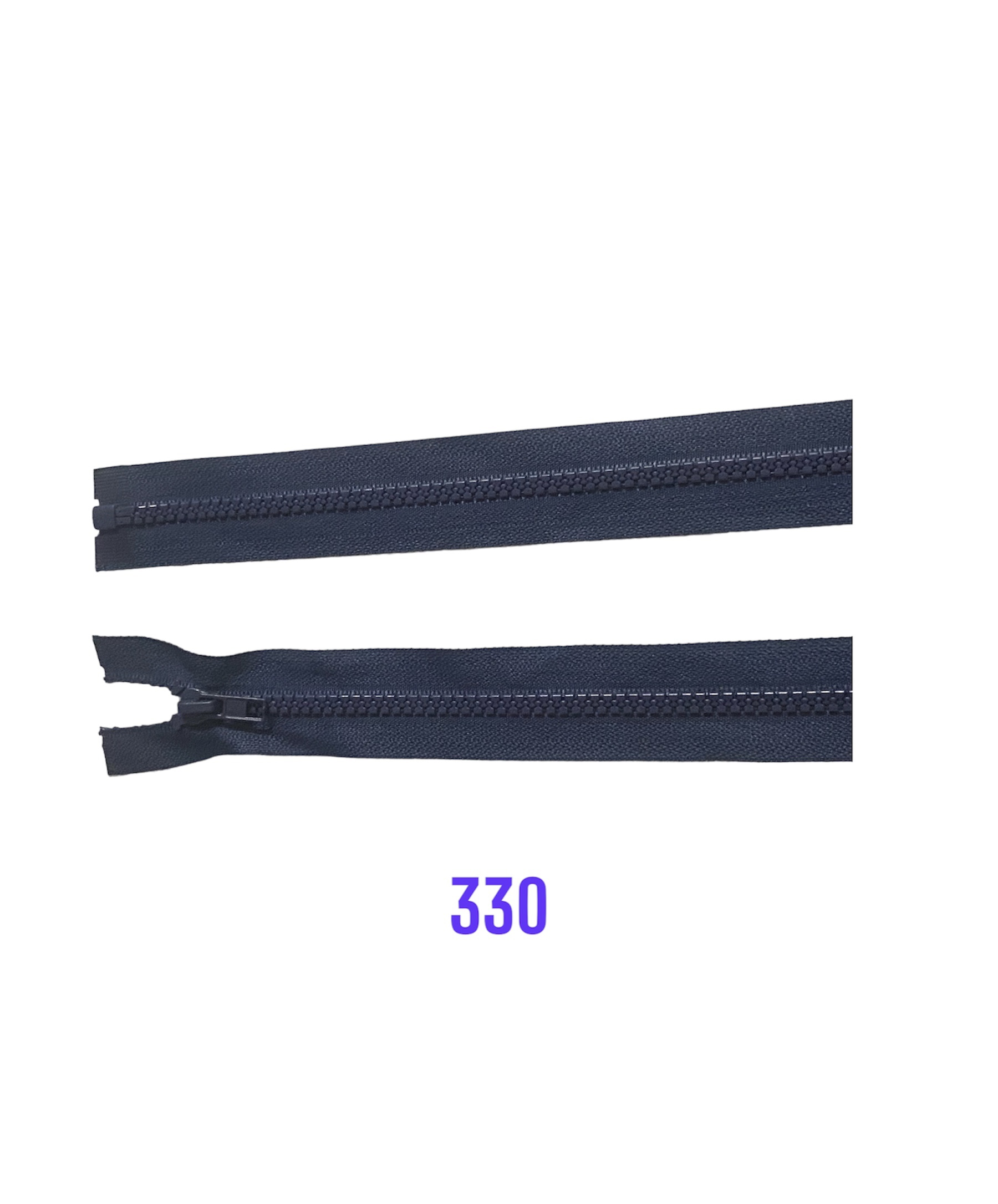Zips kostený K-5,otvárateľný.75cm 330
