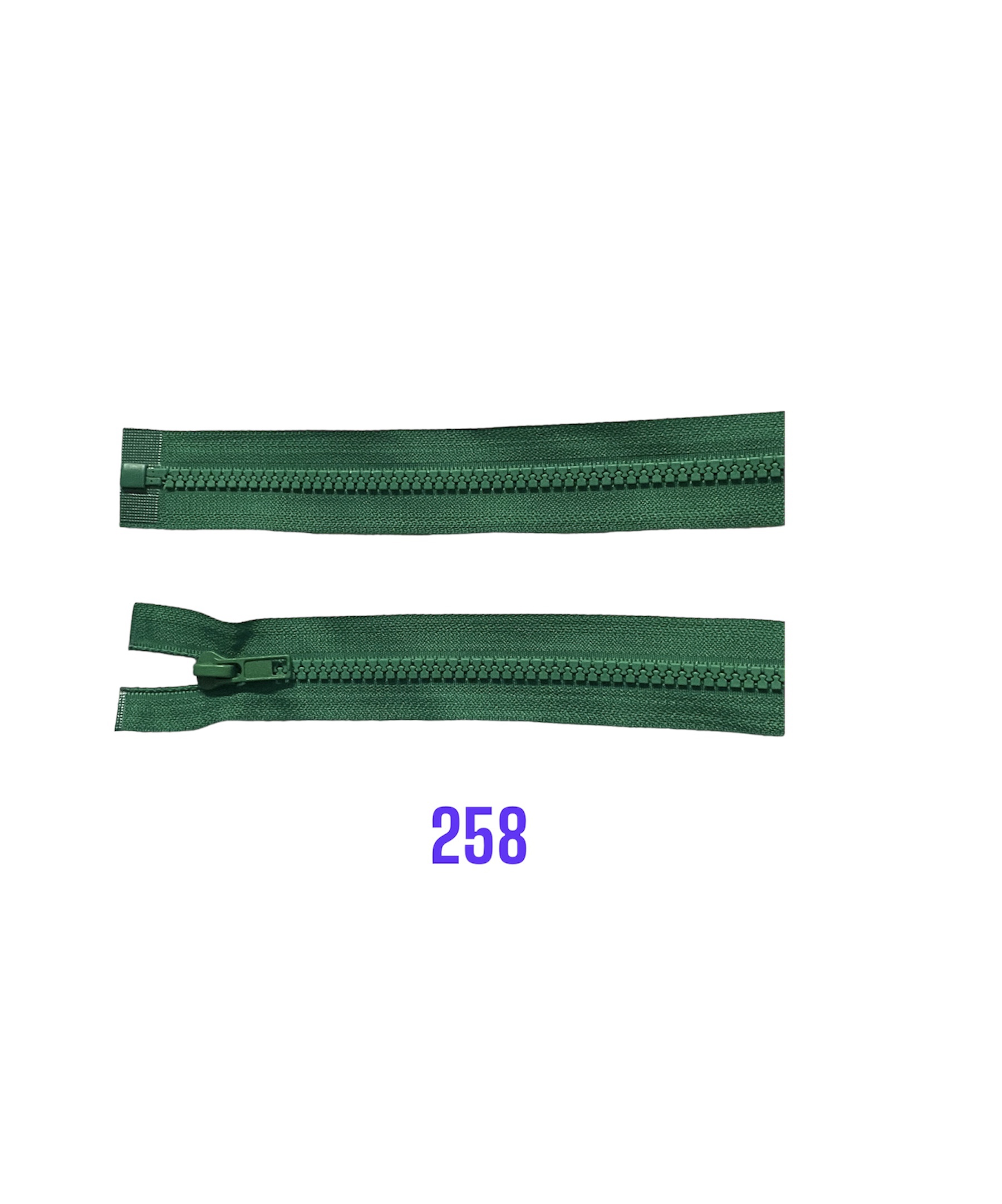 Zips kostený K-5,otvárateľný.80cm 258