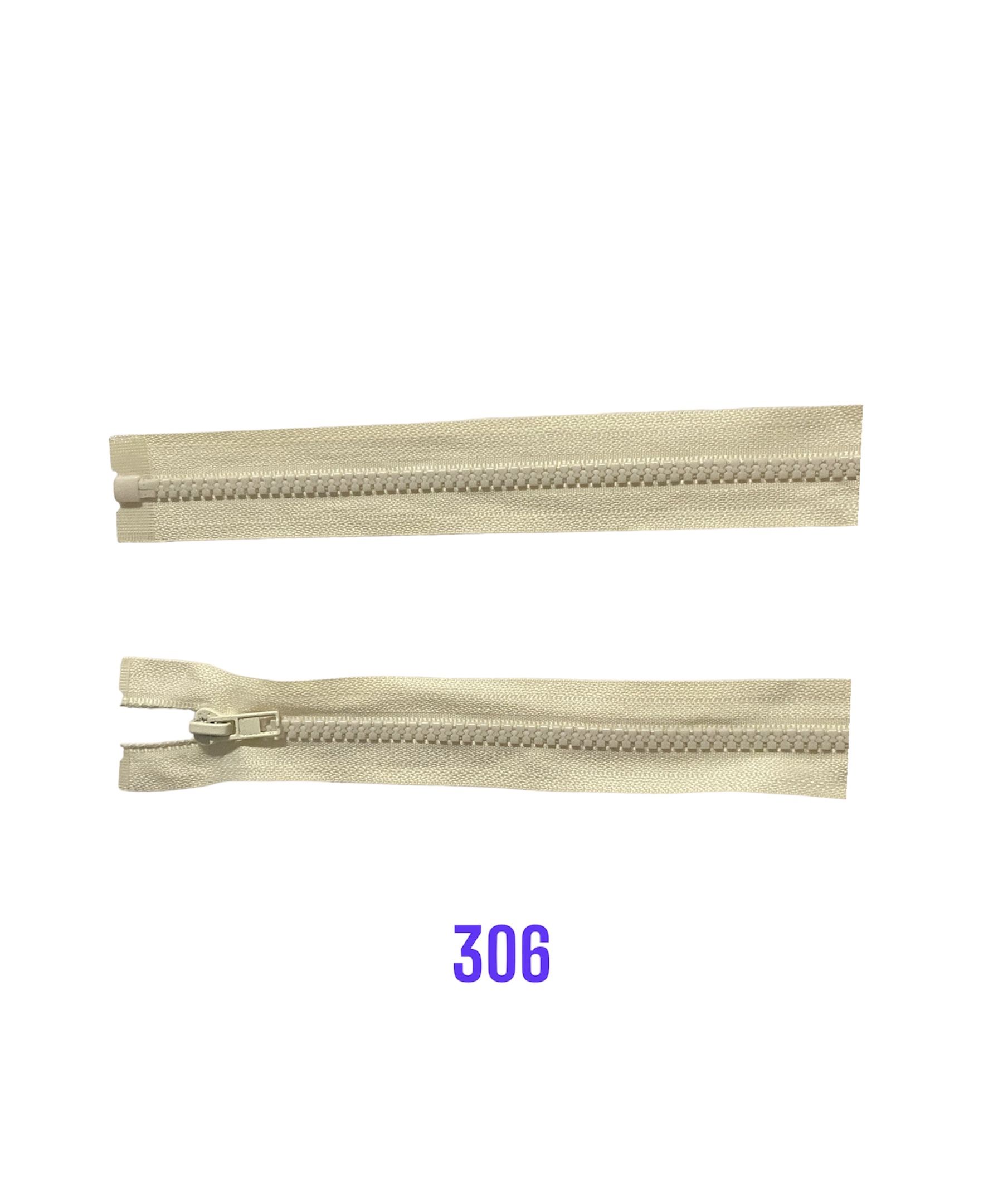 Zips kostený K-5,otvárateľný.65cm 306