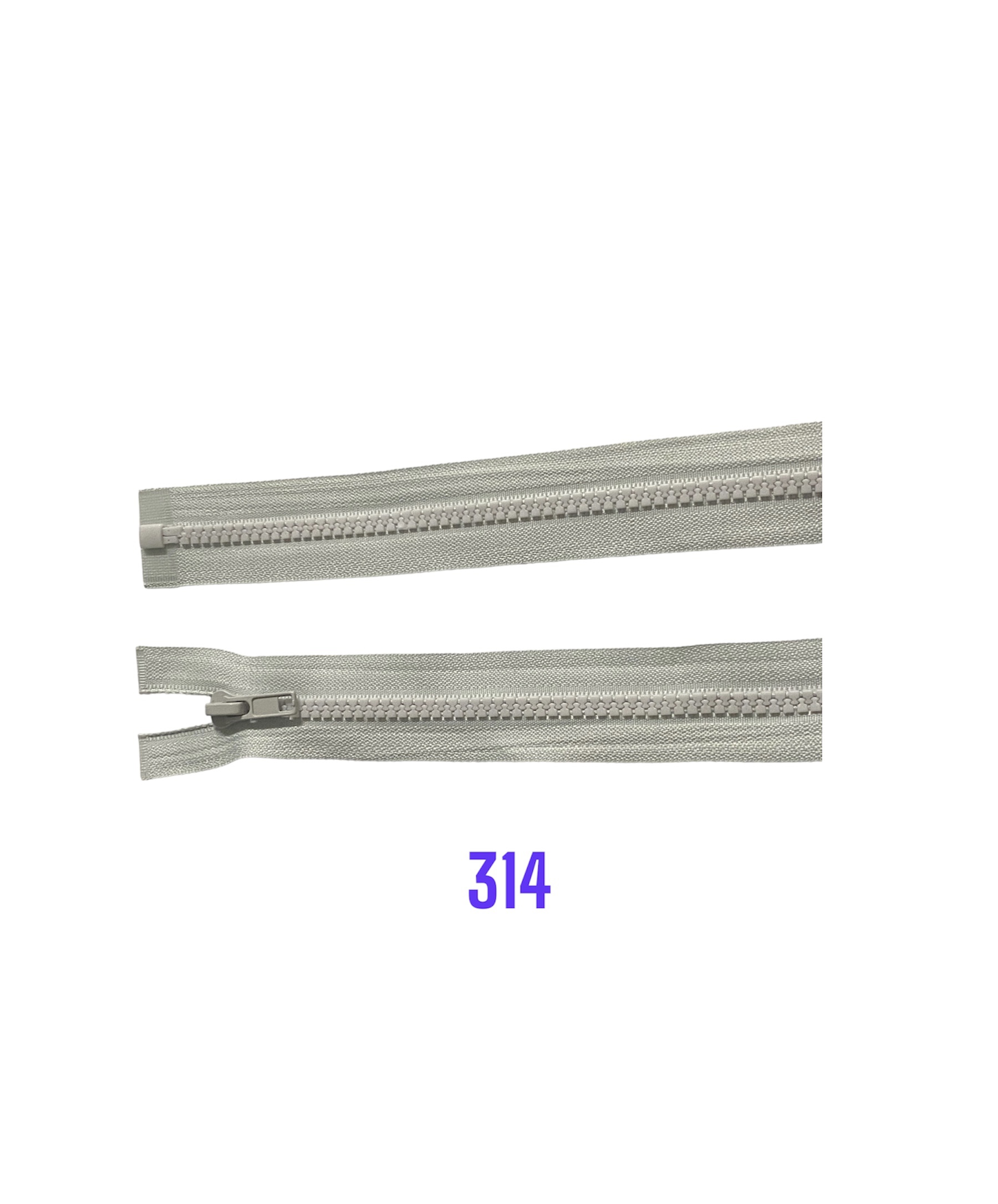 Zips kostený K-5,otvárateľný.60cm 314
