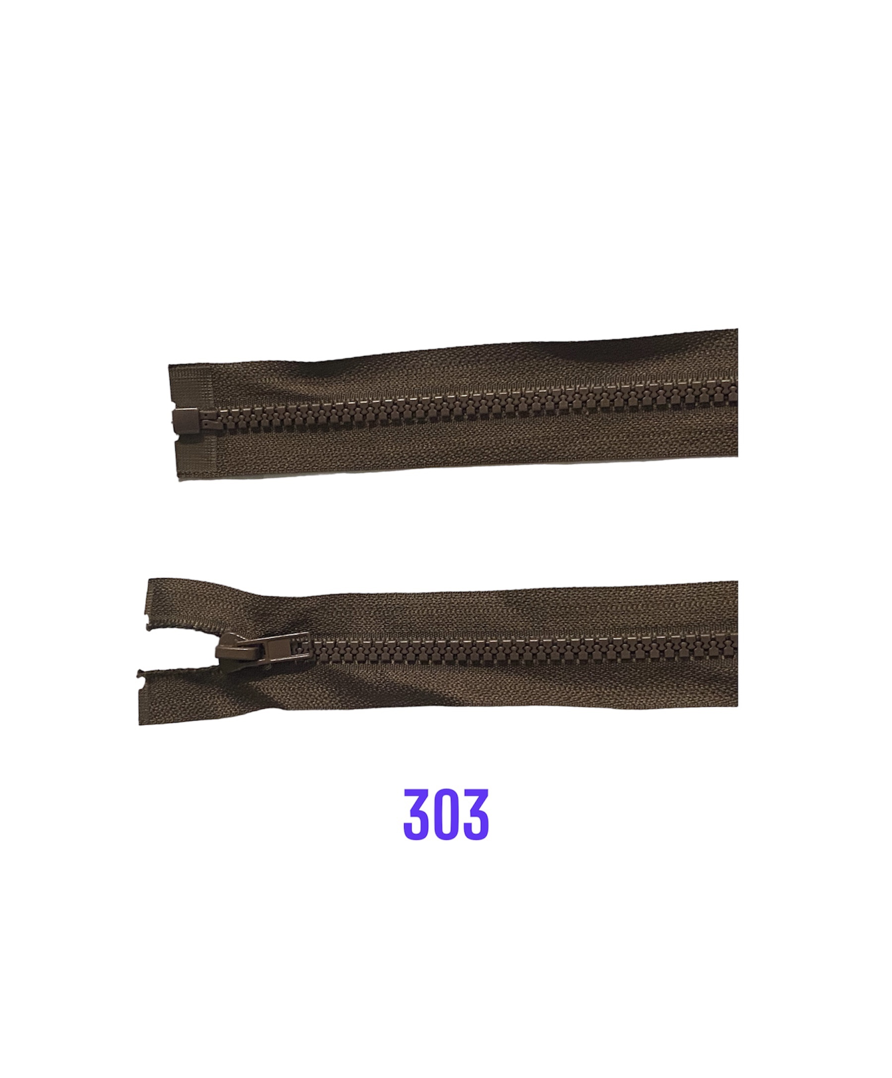 Zips kostený K-5,otvárateľný.60cm 303