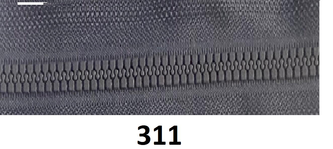 Zips kostený K-5,otvárateľný 50cm 311