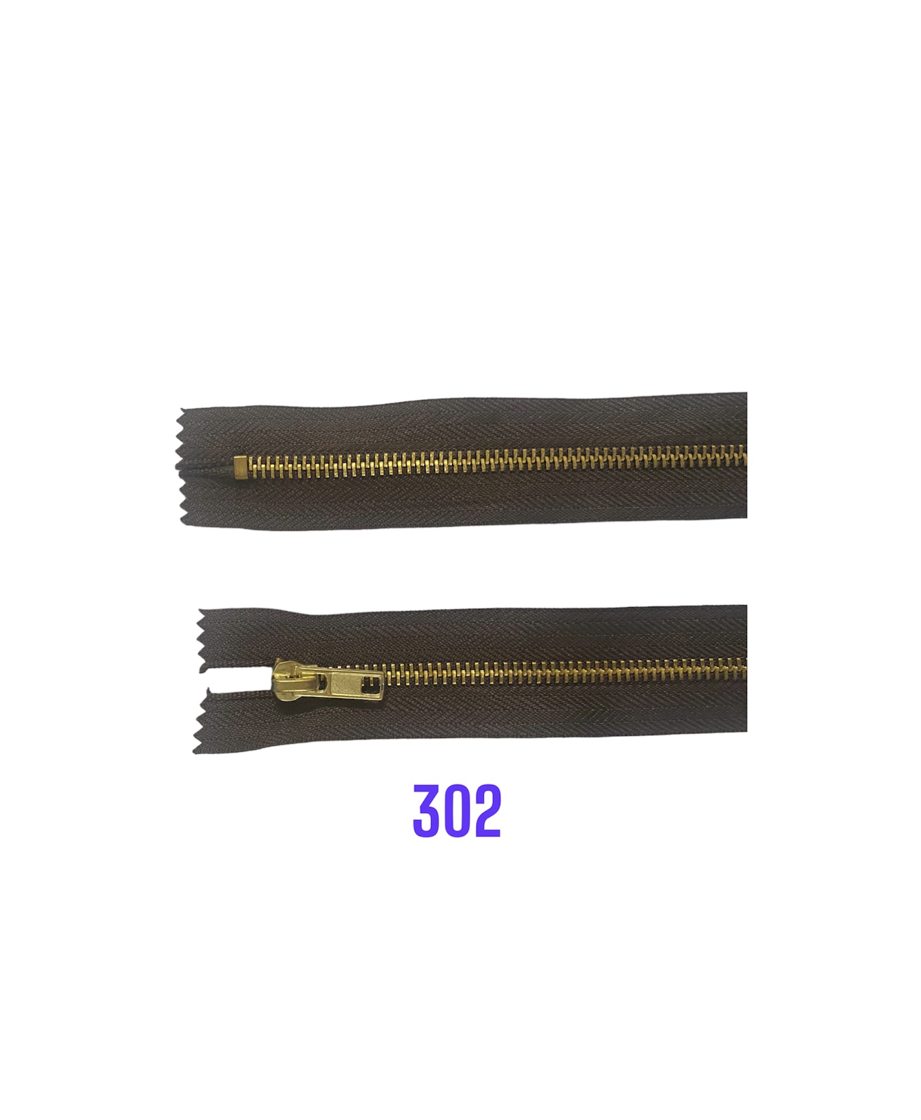Zips kov. M-5,nedelitelný 16cm 302