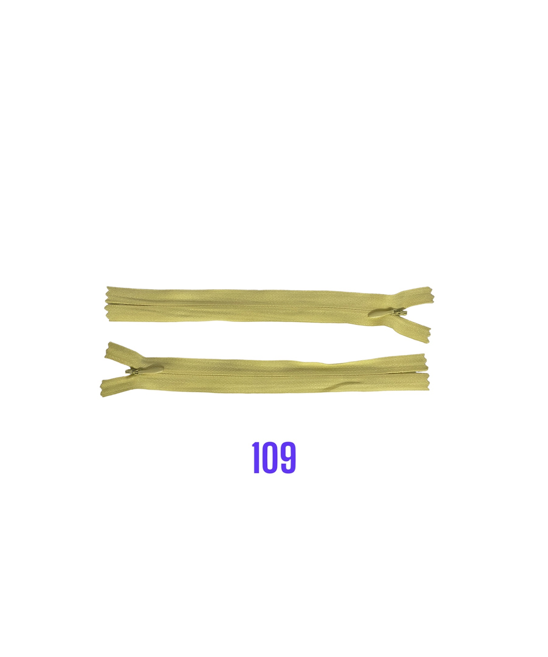 Zips krytý nedeliteľný 18cm; 109