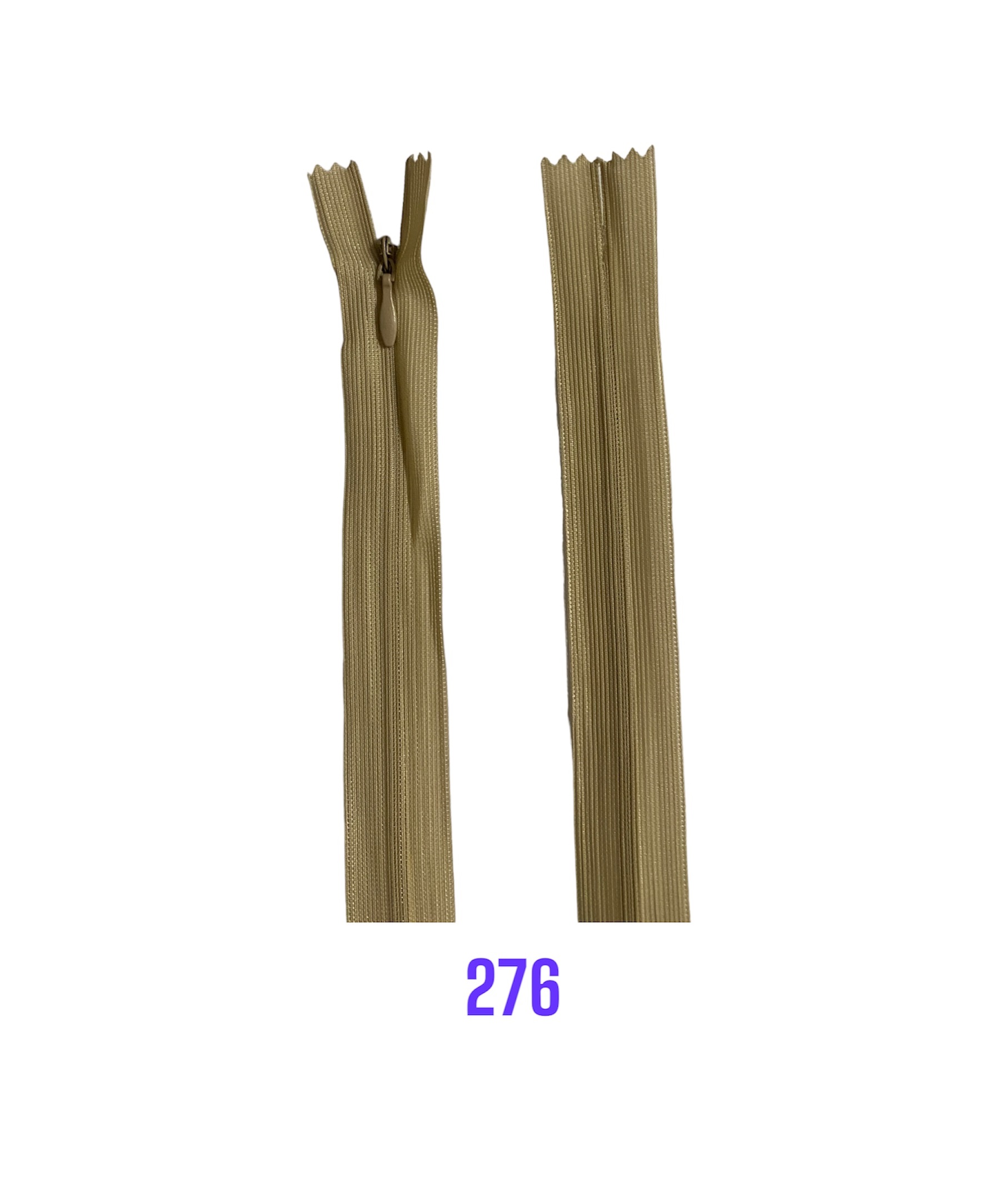 Zips krytý nedeliteľný 20cm; 276