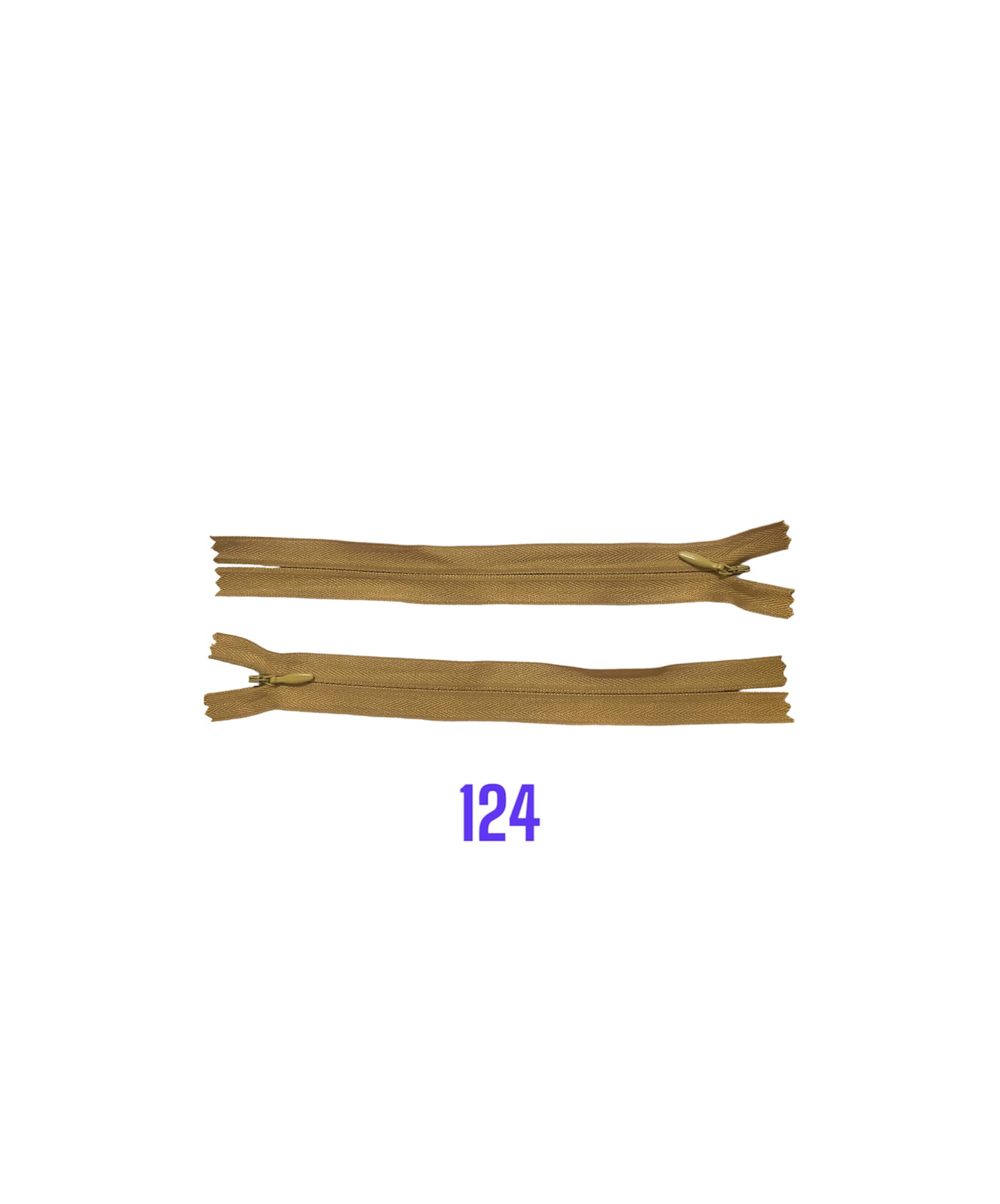 Zips krytý nedeliteľný 20cm; 124