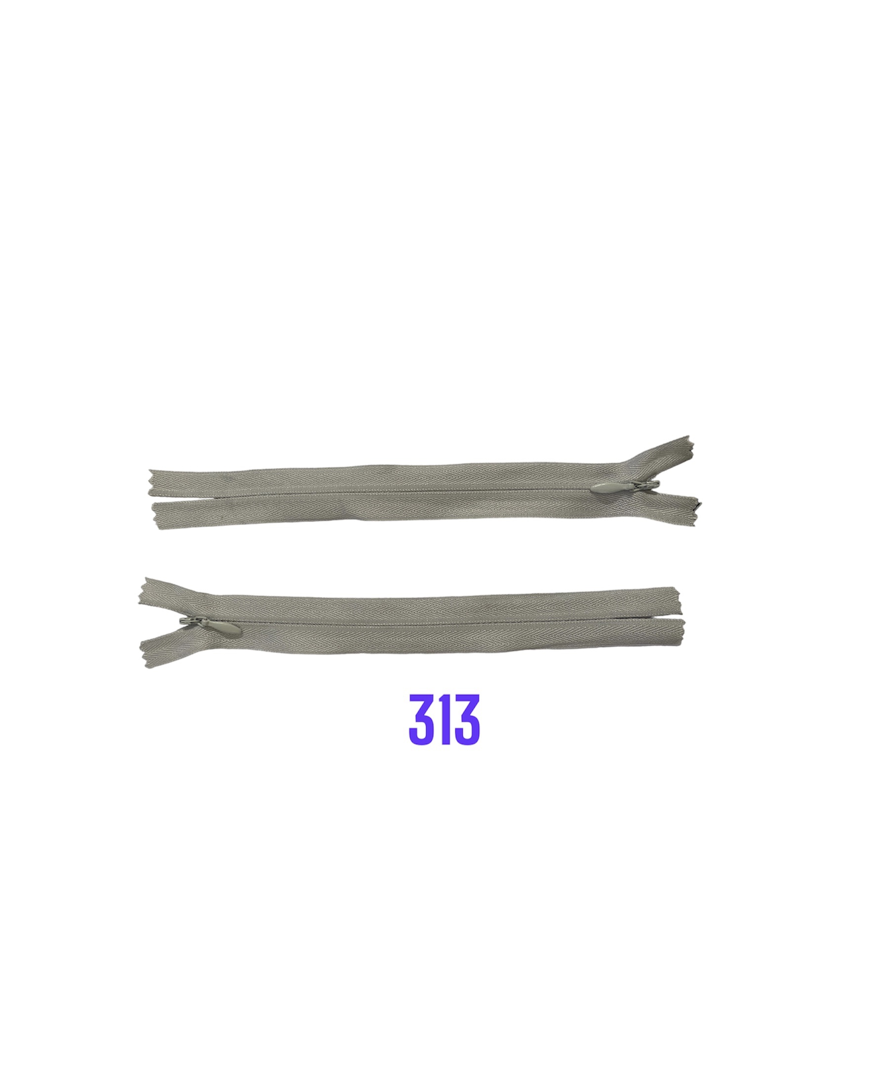 Zips krytý nedeliteľný 22cm; 313