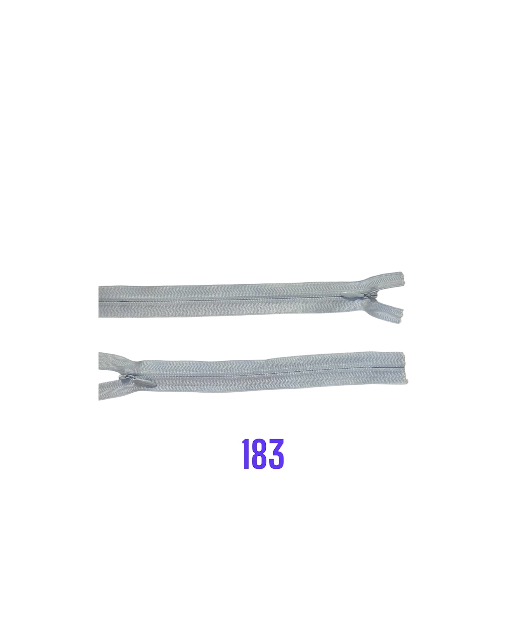 Zips krytý nedeliteľný 22cm; 183