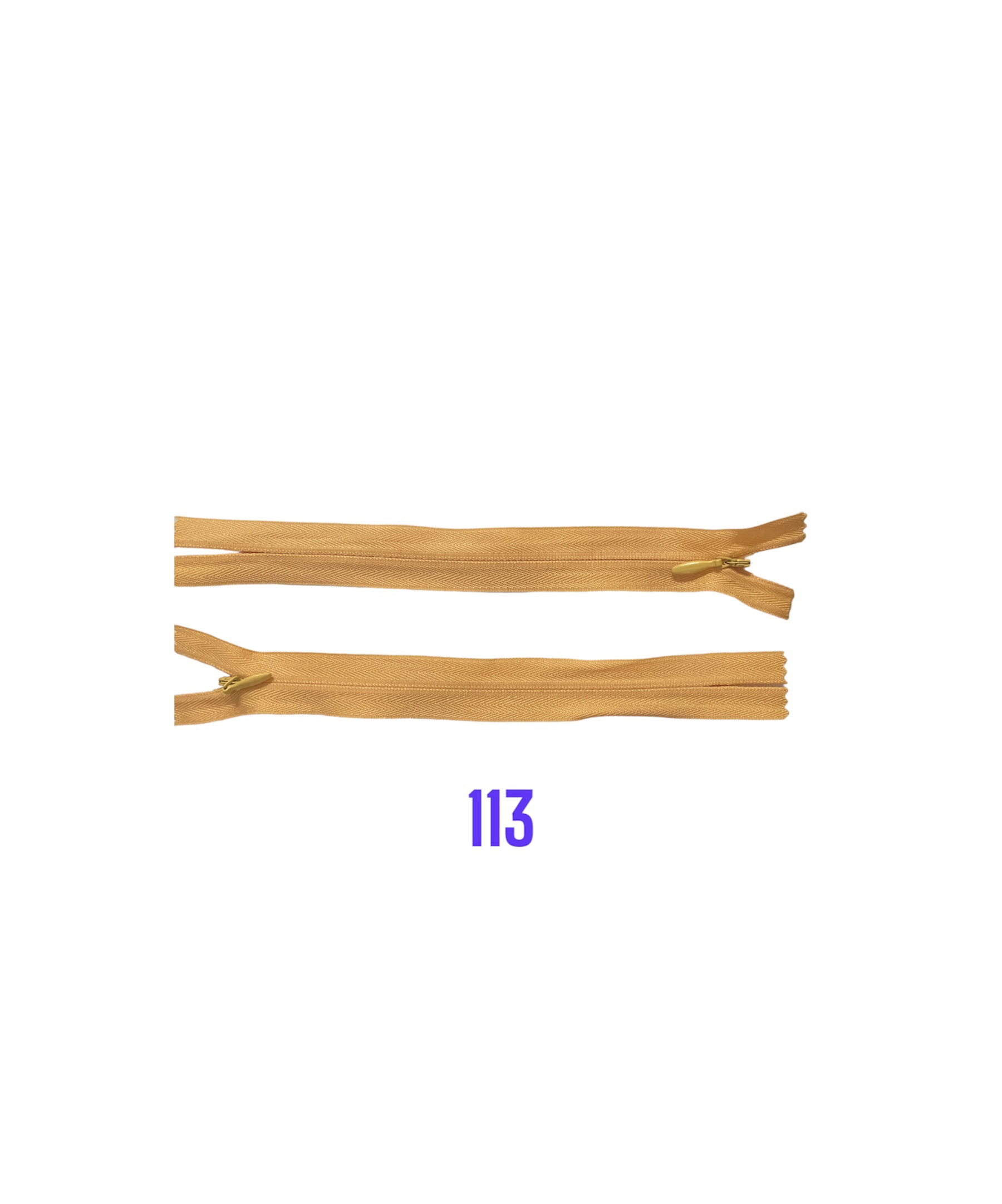 Zips krytý nedeliteľný 22cm; 113