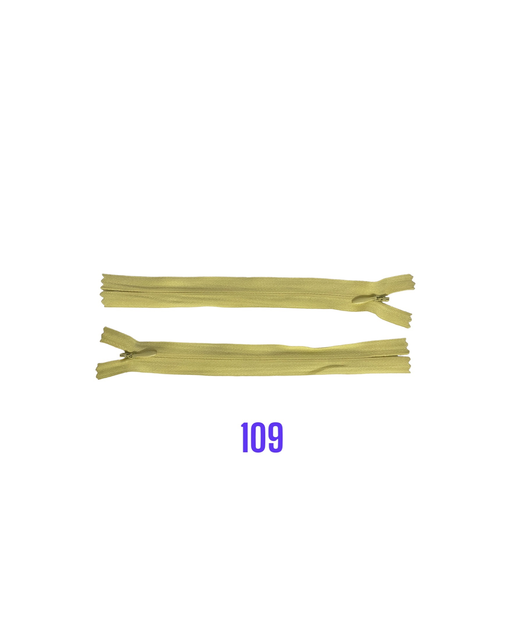 Zips krytý nedeliteľný 22cm; 109