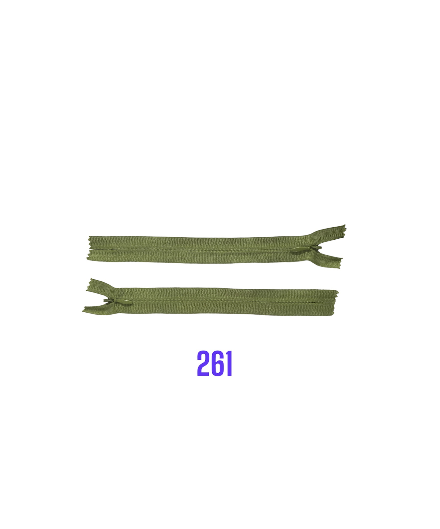 Zips krytý nedeliteľný 22cm; 261