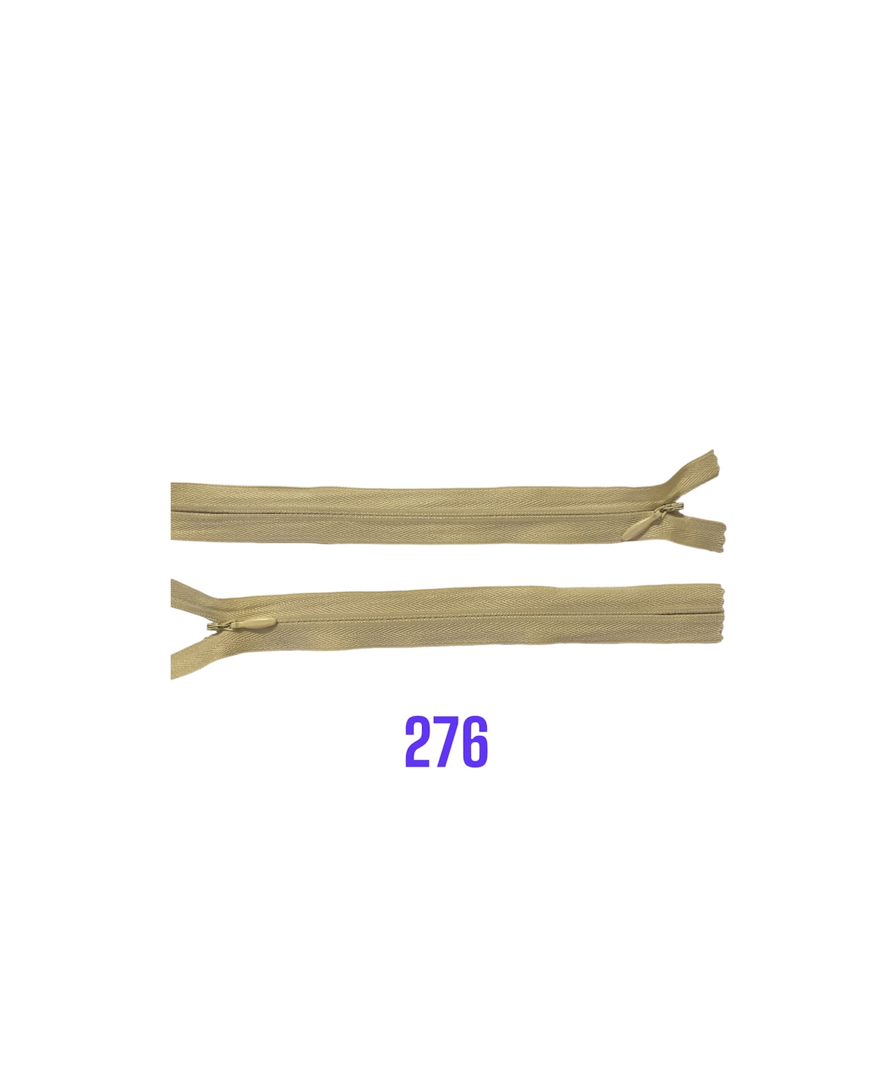 Zips krytý nedeliteľný 25cm; 276