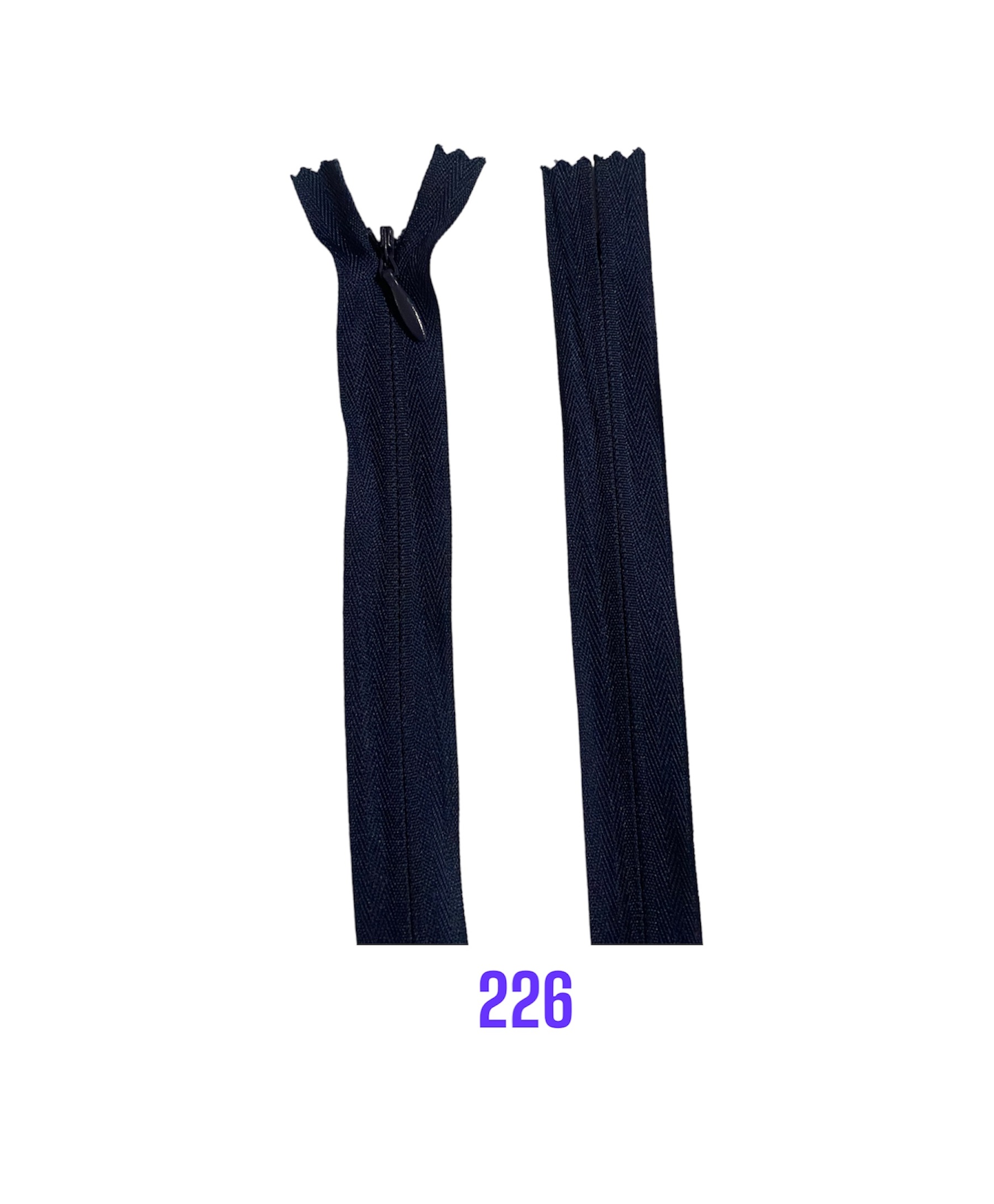 Zips krytý nedeliteľný 40cm; 226
