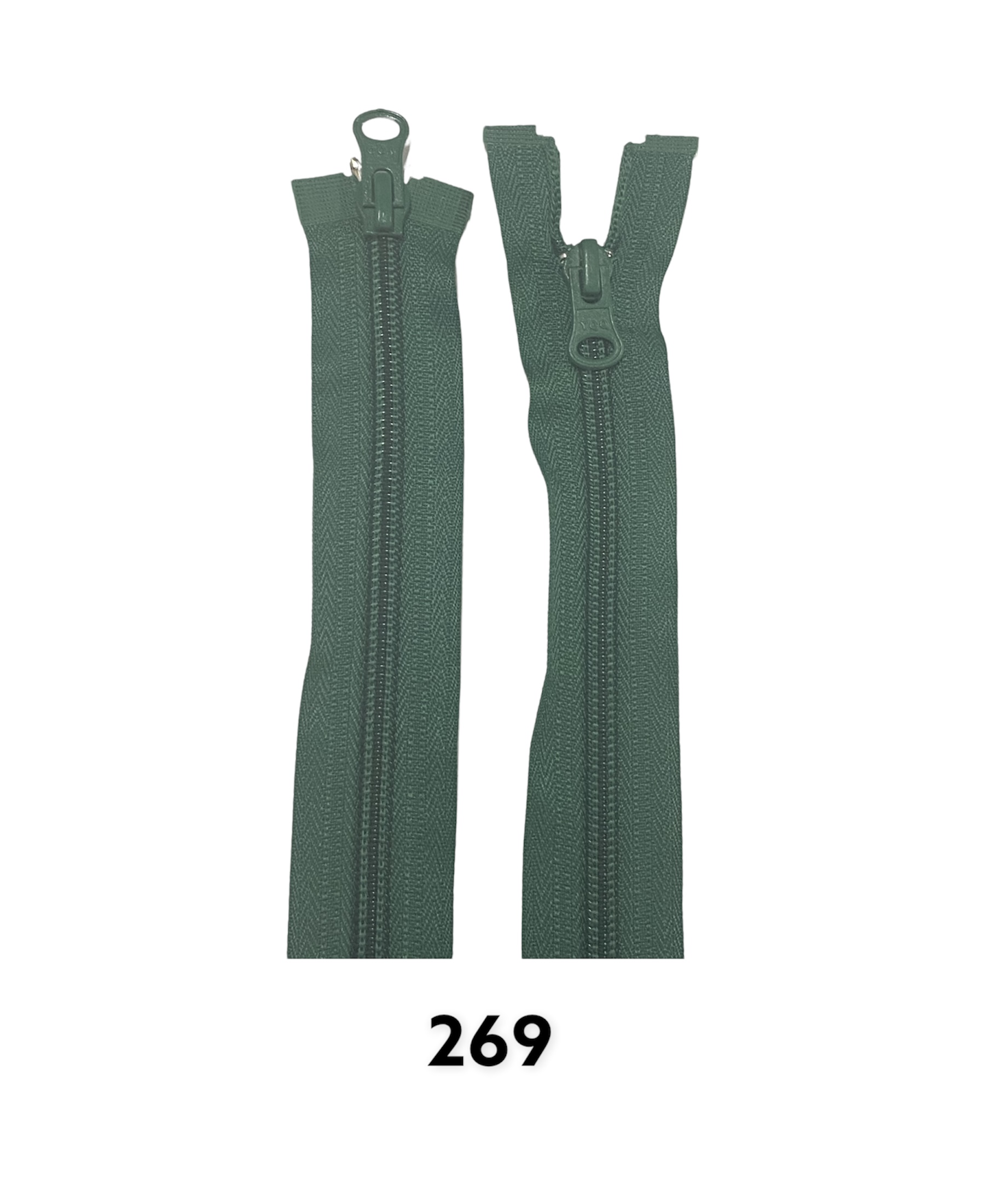 Zips špirálový No.6X; 6,4mm deliteľný 2 jazdce 35cm; 269