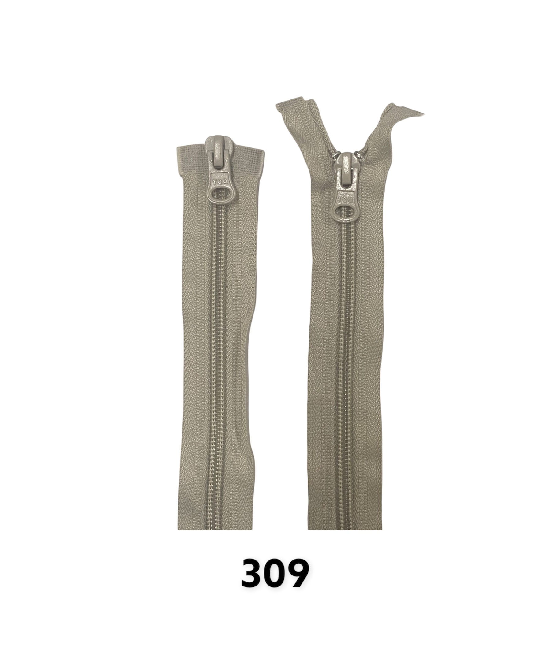 Zips špirálový No.6X; 6,4mm deliteľný 2 jazdce 35cm; 309