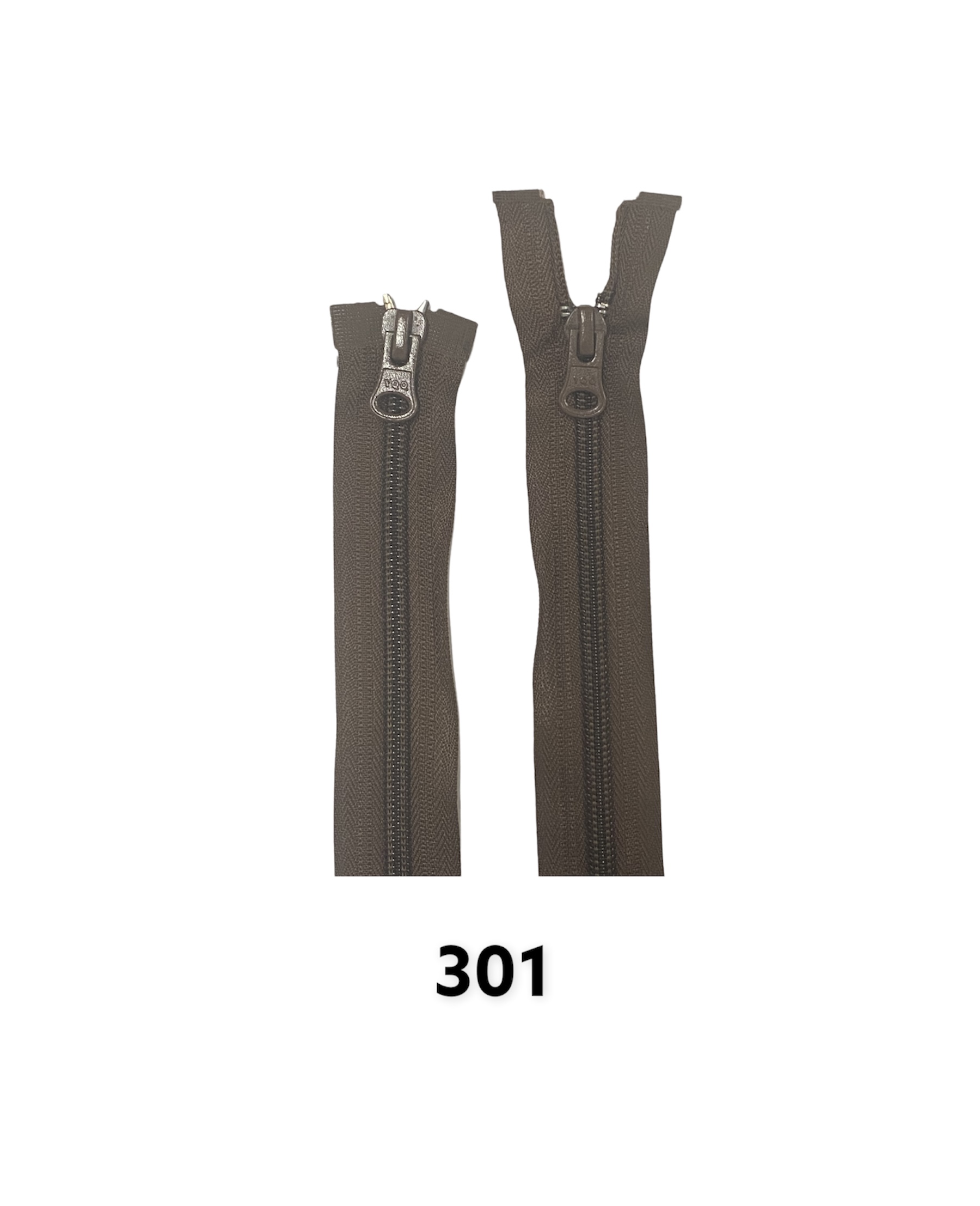 Zips špirálový No.6X; 6,4mm deliteľný 2 jazdce 45cm; 301