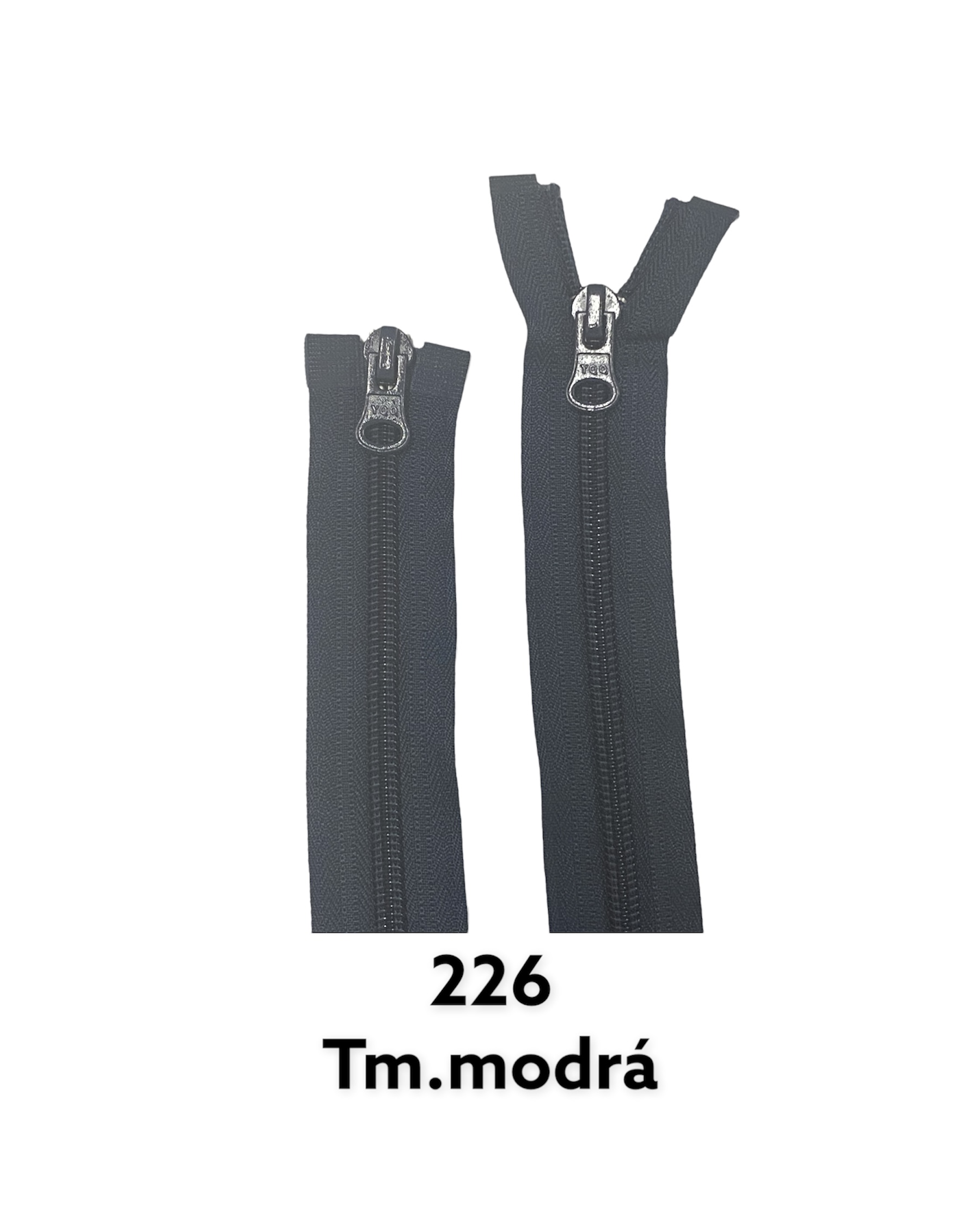 Zips špirálový No.6X; 6,4mm deliteľný 2 jazdce 50cm; 226