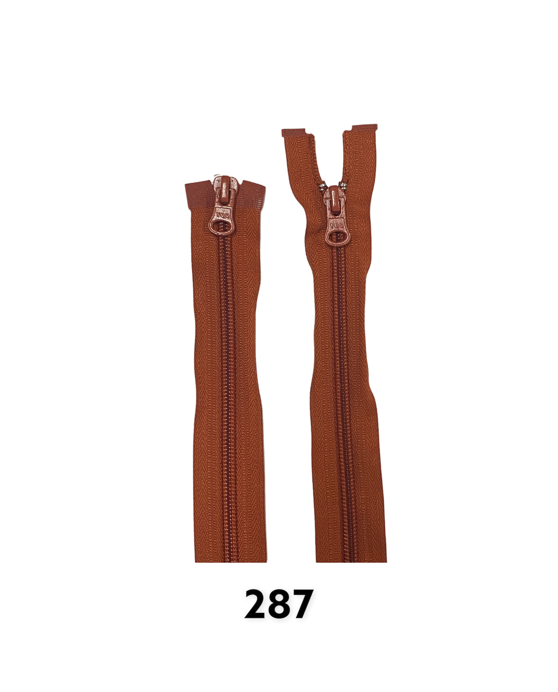 Zips špirálový No.6X; 6,4mm deliteľný 2 jazdce 50cm; 287