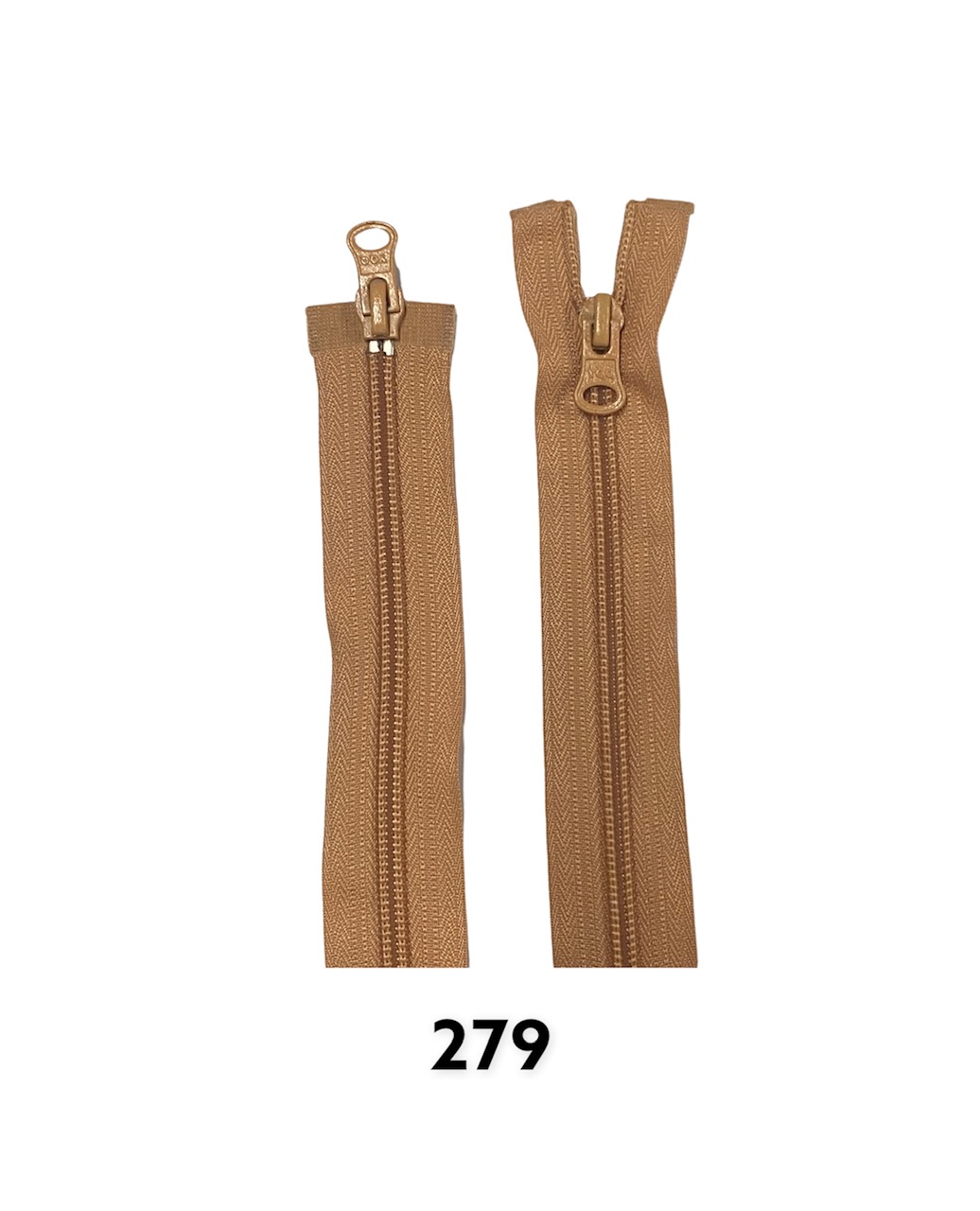 Zips špirálový No.6X; 6,4mm deliteľný 2 jazdce 65cm; 279