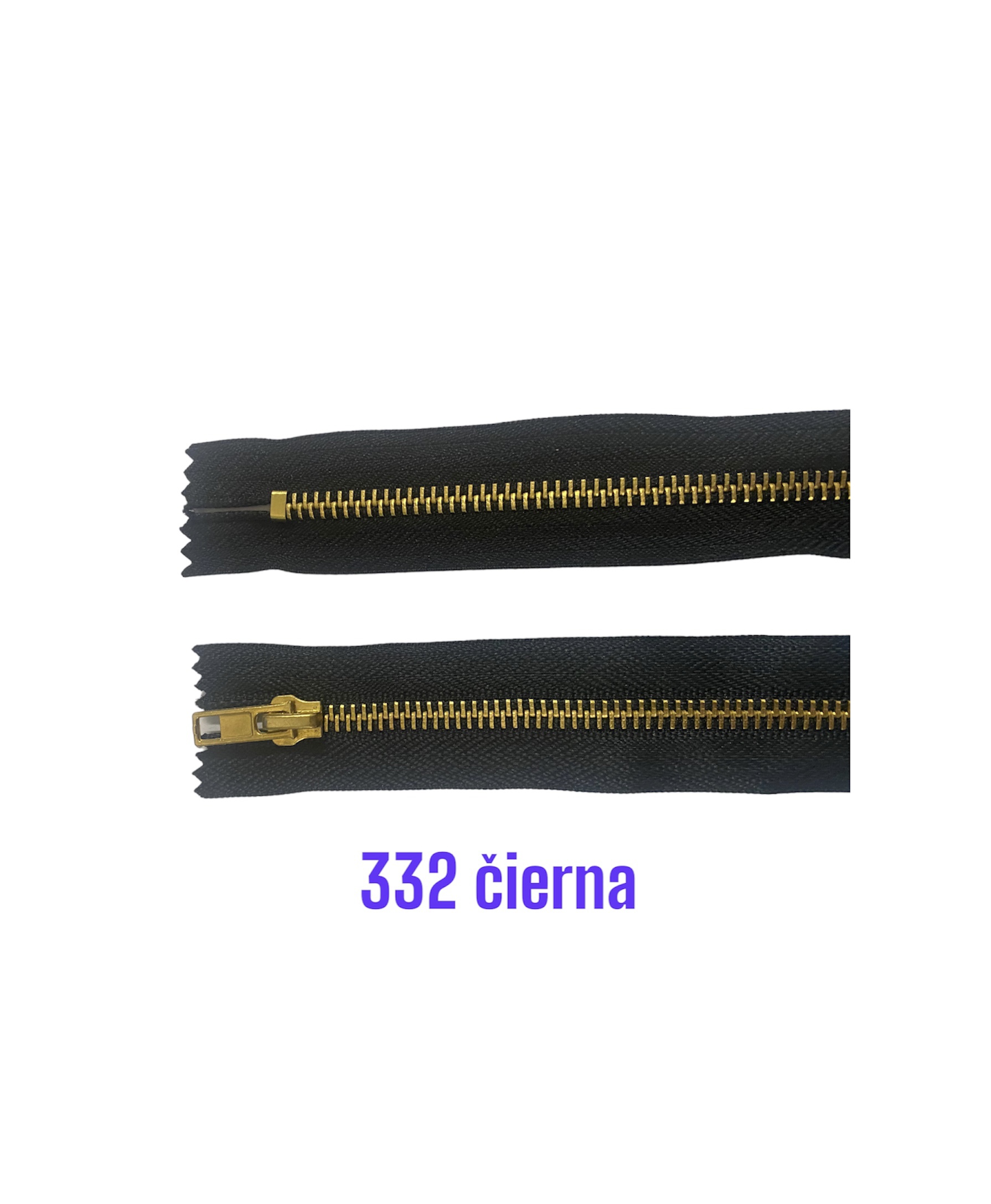 Zips kov. M-5,nedelitelný 14cm 332 čierna, 10ks