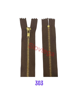zips kovový neotvárateľný 4mm;No.4  12cm 303