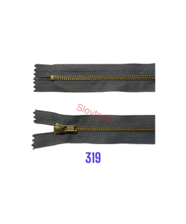 zips kovový neotvárateľný 4mm;No.4  12cm 319