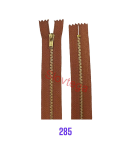 zips kovový neotvárateľný 4mm;No.4  18cm 285