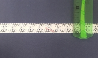 Krajka bavlnená 102,54;20mm;10m/m=0,45€ biela