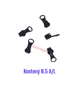 Jazdec ku kosteným zipsom No.8;  A/L 25ks čierny 