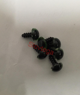 Bezpečnostné oči 12mm čierne,červené,modré,zelené 