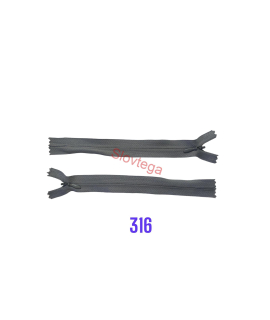 Zips skrytý nedeliteľný. 3mm,316, 60cm