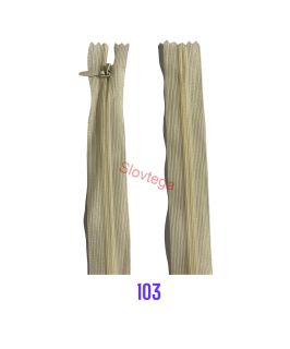 Zips skrytý nedeliteľný. 3mm, 50cm,103