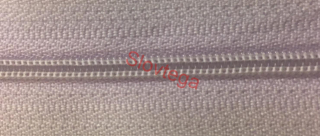 Zips krytý nedeliteľný 40cm,164 bl. fialová