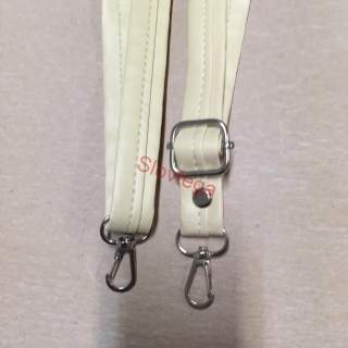 Rúčky na kabelky ECO koža 62cm-120cm, 1pár, 4594-krem