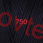 Macrame Cotton 250g; 4x250g; 750-čierna