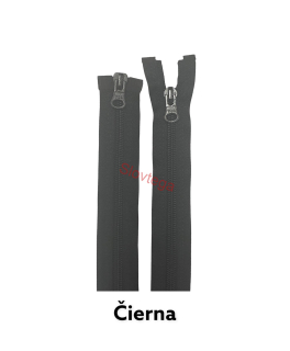 Zips špirálový No.6X; 6,4mm deliteľný 2 jazdce 50cm; 332 čierna