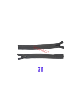 Zips krytý nedeliteľný 45cm, 311