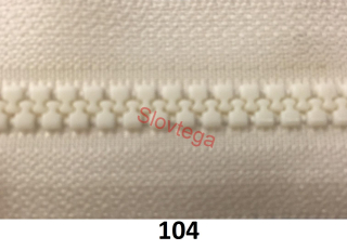 Zips kostený K-5,otvárateľný.75cm 104