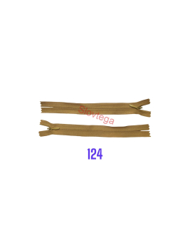 Zips krytý nedeliteľný 20cm; 124