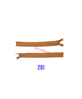 Zips krytý nedeliteľný 20cm; 281
